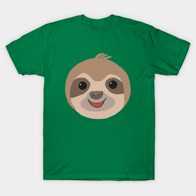 Sloth Face T-Shirt by Geometrico22